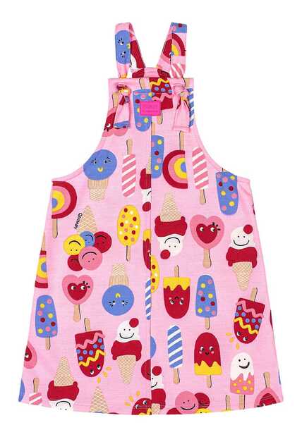 Salopete Infantil em Moletom Quimby