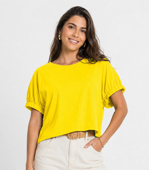 Image_Blusa Feminina Viscose Infinita Cor Amarelo