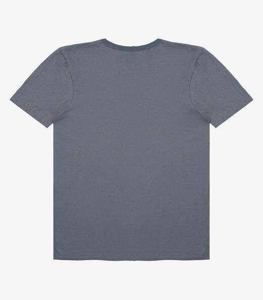 Camiseta Adulto Masculino em Meia Malha Rovitex Cinza