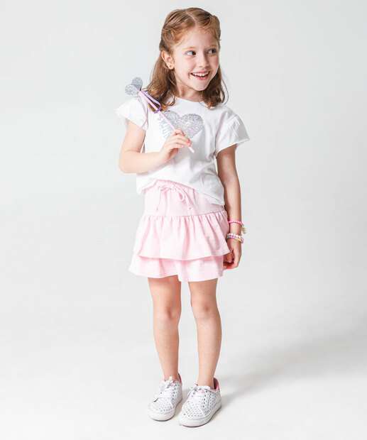 Image_Blusa Infantil Babado Paetê Brinde Marisa Tam 4 a 10 Off White 