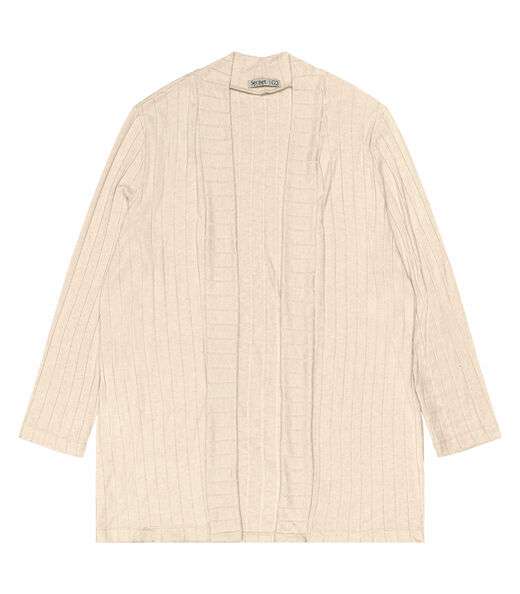 Cardigan Plus Size Feminino Secret Glam Bege
