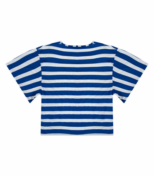 Blusa Feminina Listrada Infinita Cor Azul