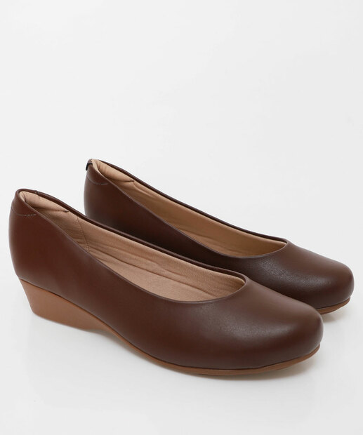 Scarpin Feminino Salto Anabela Modare Marrom