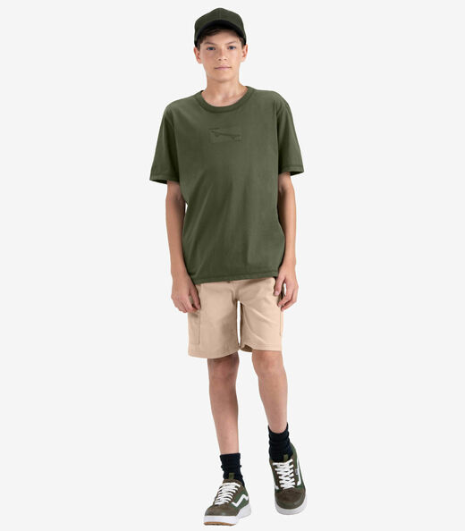 Camiseta Juvenil Masculina em Meia Malha Minty Verde