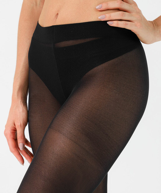 Meia Calça Feminina Fio 40 Selene Preto