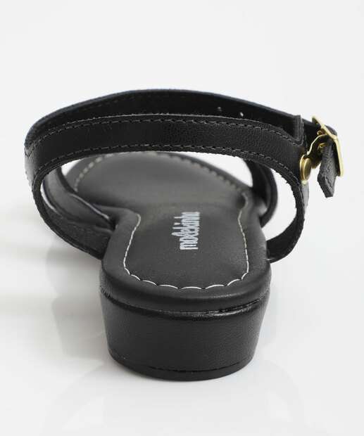 Sandália Infantil Coração Molekinha Preto