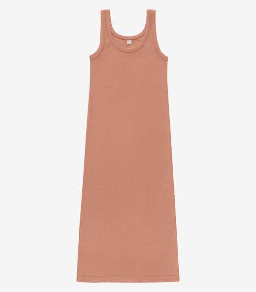 Vestido Midi em Ribana Rovitex Marrom