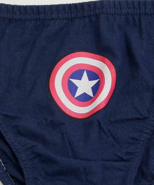 Kit 3 Cuecas Infantil Capitão América Marvel Tam 2 a 12