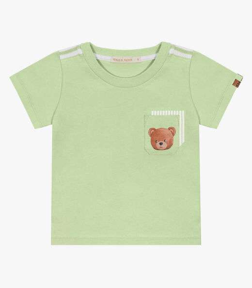 Camiseta Infantil Ursinho Trick Nick Verde