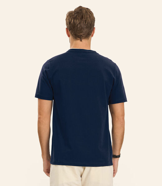 Camiseta Cotton Leve Masculina Diametro Azul