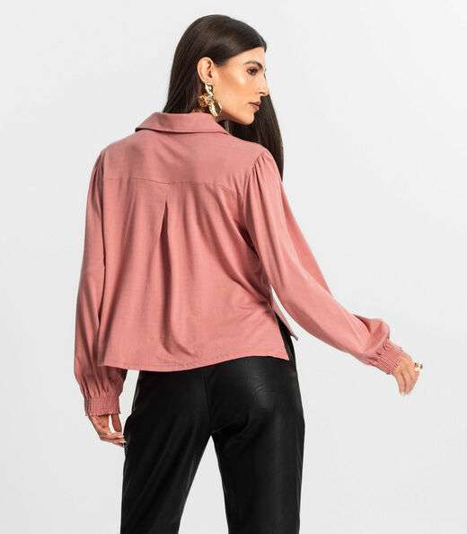 Camisa Feminina Manga Longa Endless Rosa