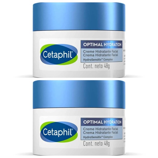 Image_Kit com 2 Unidades de Cetaphil Creme Hidratante Facial Optimal Hydration 48g