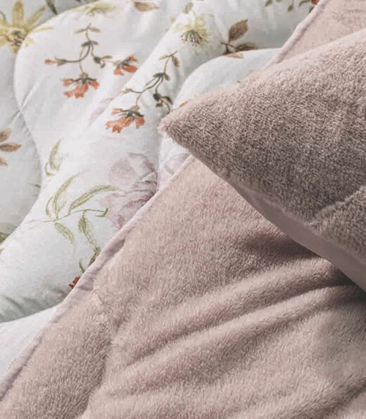Edredom Blend Confort Solteiro Altenburg Rosa