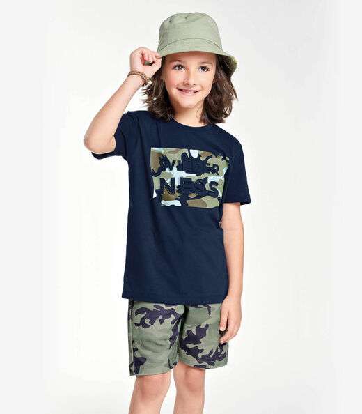 Image_Conjunto Infantil Camiseta Com Bermuda Trick Nick Azul