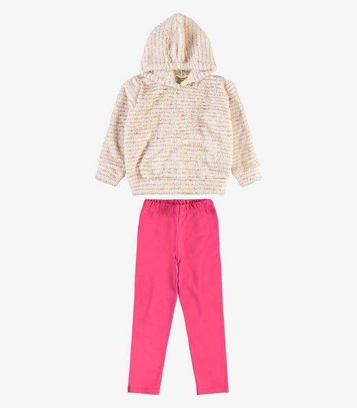 Conjunto Blusão com Legging Molecotton Rovi Kids Rosa