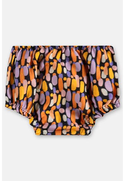 Conjunto Bebê com Bata e Calcinha Três e Já