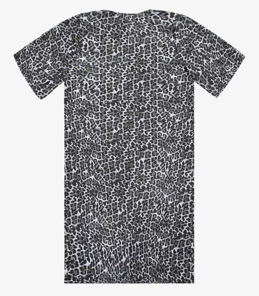 Vestido Curto Estampado Feminino Rovitex Preto