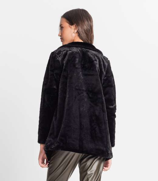 Casaco Juvenil Feminino Pelo Safira Minty Preto