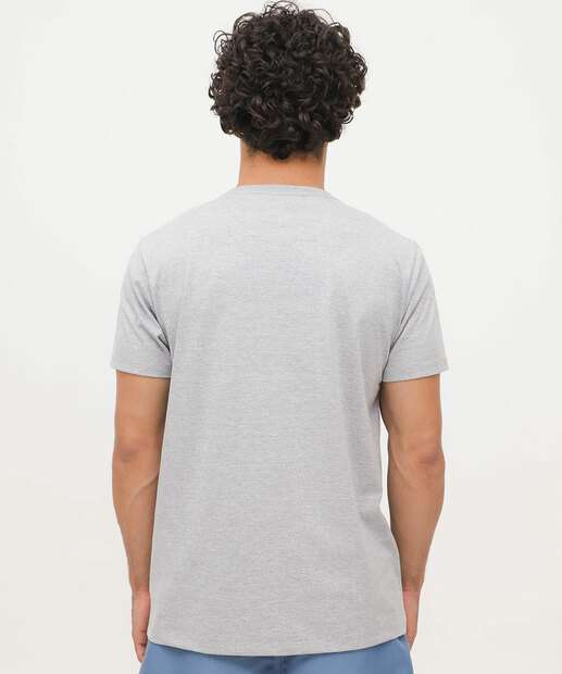 Camiseta Masculina Básica Mescla MR