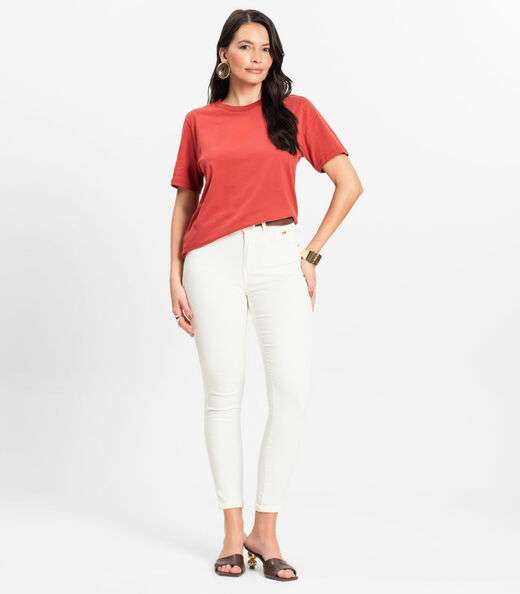 Camiseta Básica Unissex Rovitex Vermelho