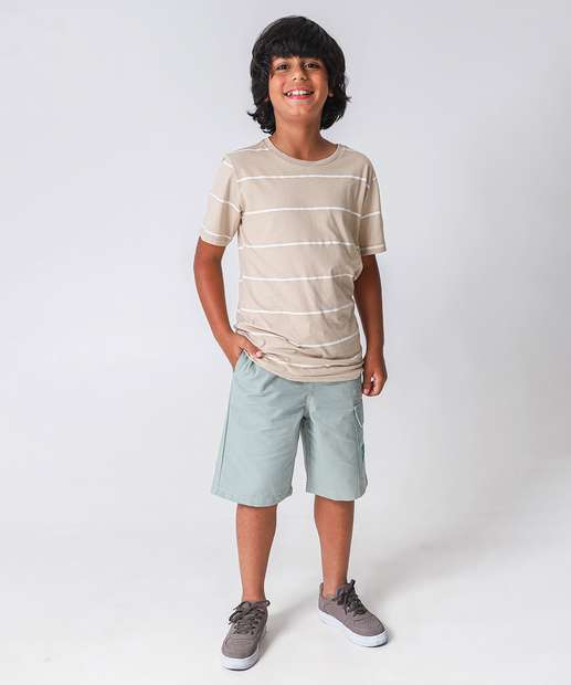 Image_Bermuda Juvenil Sarja Cargo Tam 10 a 16 Verde