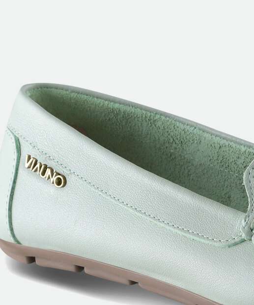 Mocassim Loafer Feminino Textura Via Uno
