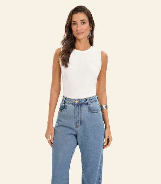 Image_Regata Feminina Ribana Canelada Rovitex Bege