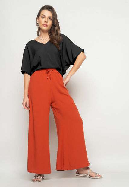 Blusa Morcego Viscolinho Preto Salvatore Fashion