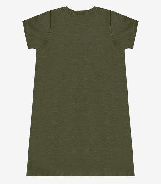 Vestido Feminino Infantil em Molecotton Select Verde