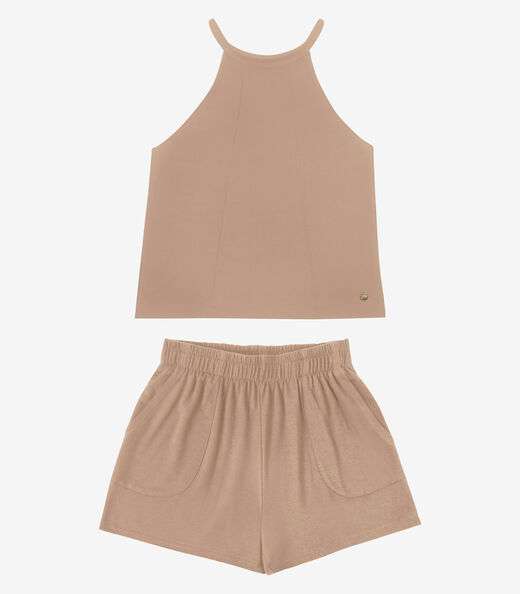 Image_Conjunto Regata com Shorts Feminino Rovitex Marrom