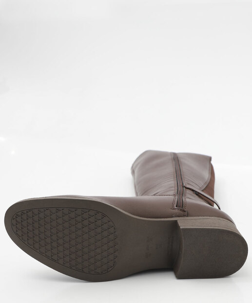 Bota Feminina Montaria Cano Alto Via Uno Marrom