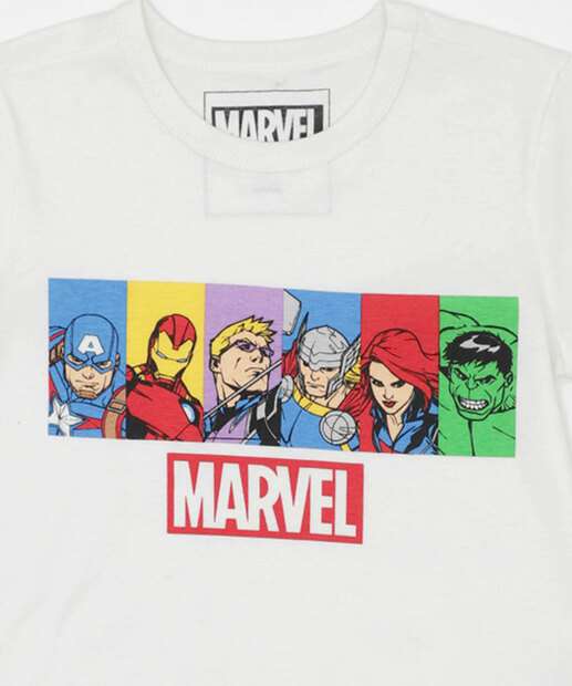 Camiseta Infantil Vingadores Marvel Tam 4 a 10