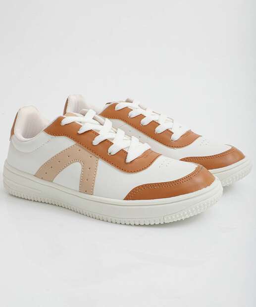 Tênis Casual Feminino Recortes