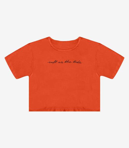 Blusa Feminina em Molecotton Viscose Infinita Cor Laranja