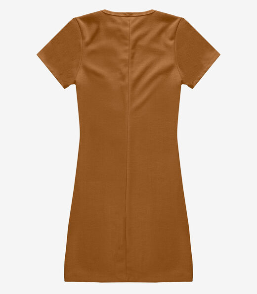 Vestido Feminino Em Tecido Henera Infinita Cor Bege