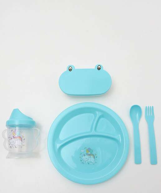 Image_Kit 5 Peças Introdução alimentar Para Bebê Marisa Azul