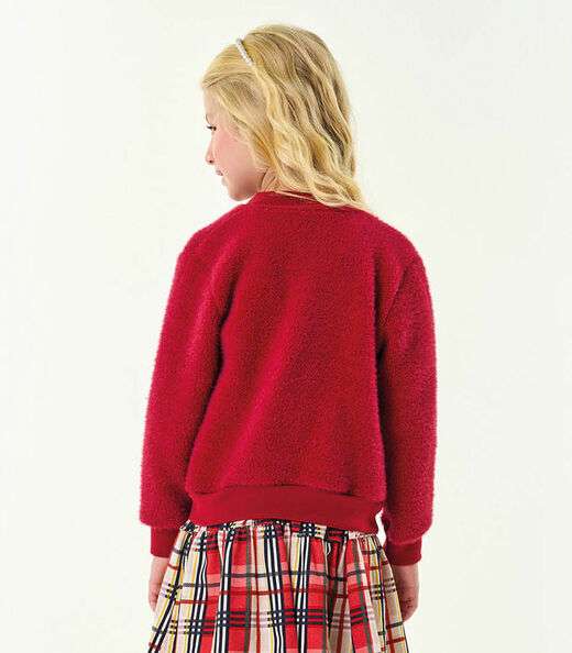 Cardigan Infantil Feminino Trick Nick Vermelho