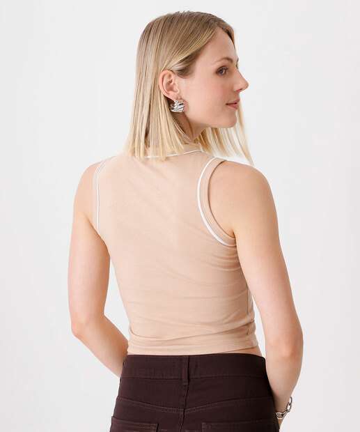 Blusa Regata Feminina Viés Marisa