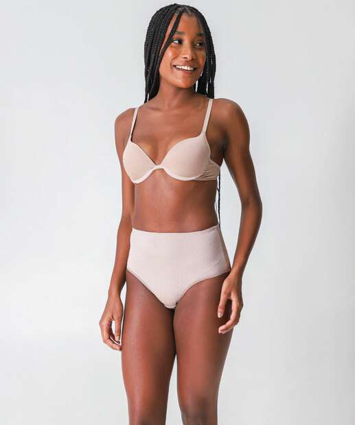 Calcinha Cintura Alta Clássica Bibelô DeMillus