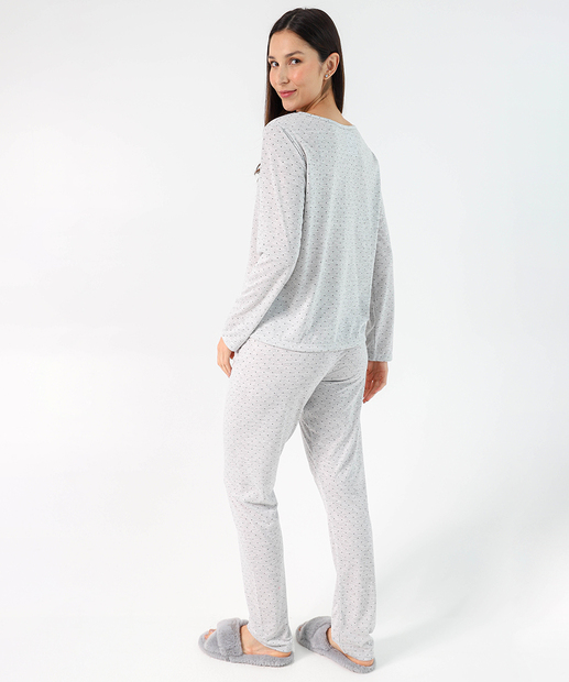 Pijama Feminino Marisa Cinza