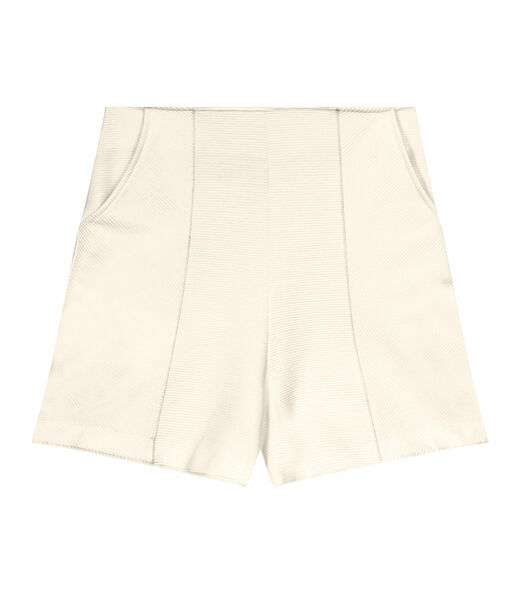 Shorts Feminino Em Moletinho Endless Bege