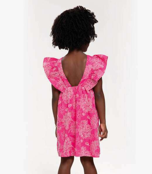 Vestido Infantil Trick Nick Rosa