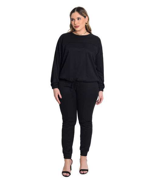 Blusao Ribana Duo Secret Glam Preto