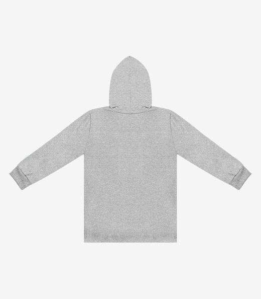 Camiseta Manga Longa Menino Infantil Select Cinza