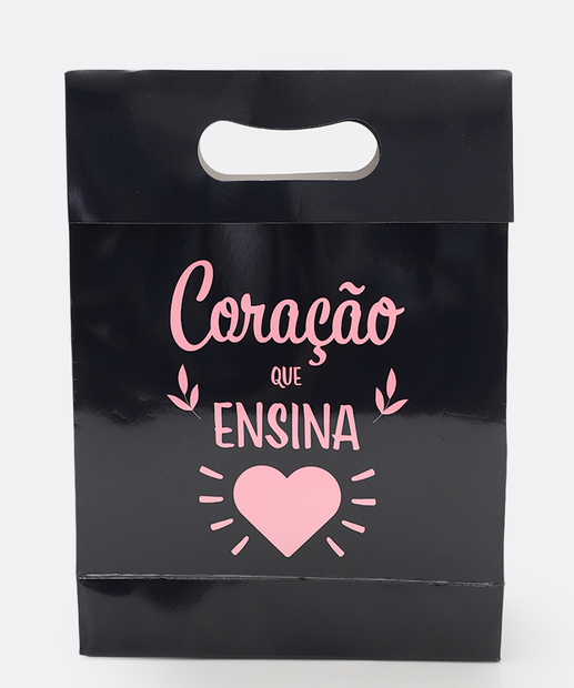 Embalagem Presente Sacola Frase Marisa Azul