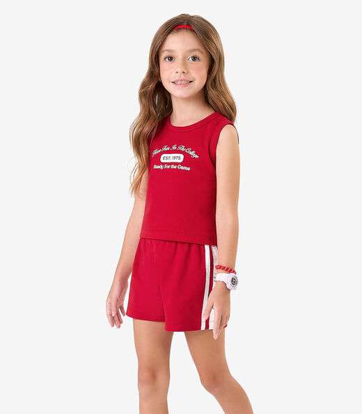 Image_Conjunto Regata com Shorts Ribana 2x1 Rovi Kids Vermelho