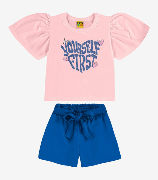 Image_Conjunto Infantil Blusa Com Shorts Rovi Kids Azul