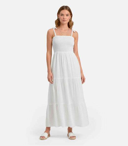 Image_Vestido Longo Feminino De Lastex Duna Liso Select Branco