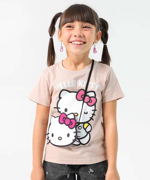Image_Blusa Infantil Hello Kitty Bolsinha Tam 4 a 10 Bege