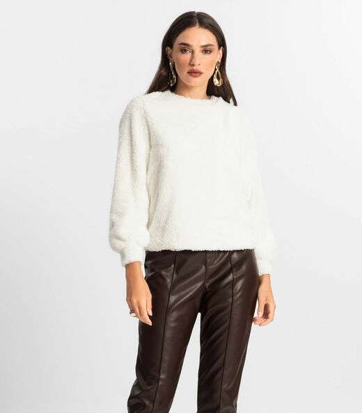 Image_Blusão de Pelo Carneiro Feminino Endless Bege